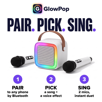 GlowPop™ - Wireless Karaoke Machine